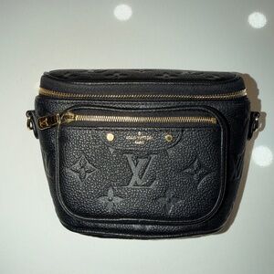 Louis Vuitton Mini Bumbag Empreinte Leather Black